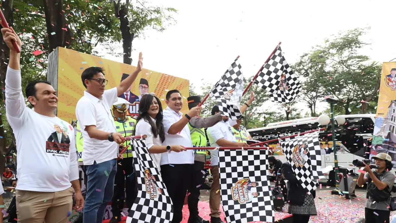Ribuan pemudik resmi diberangkatkan ke Sumatra Barat (Sumbar) dalam program Pulang Basimo 2026 (Istimewa)
