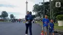 Pada Sabtu (5/4/2025) hingga 10.00 WIB, Monumen Nasional sudah dikunjungi 2.197 orang. (Liputan6.com/Herman Zakharia)