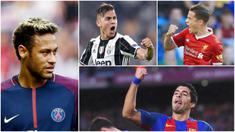 Berikut ini 10 pemain yang masuk nominasi penghargaan Ballon d'Or 2017. Diantaranya, Neymar Jr, Luis Suarez, Paulo Dybala. (Foto-foto Kolase AP, EPA dan AFP)