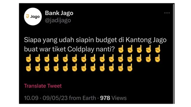 6 Meme Nonton Konser Coldplay dari Akun Terverifikasi Ini Kocak, Ikut Heboh