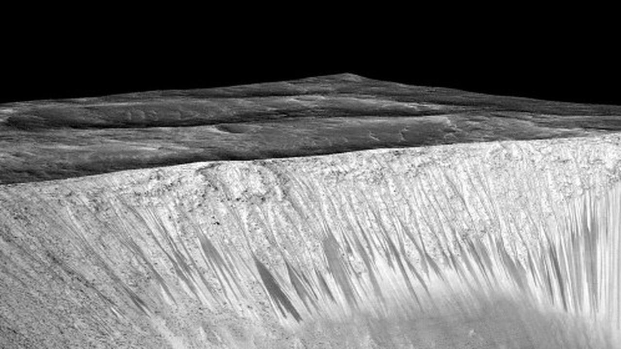 Ini wujud permukaan Mars yang dibentuk oleh air