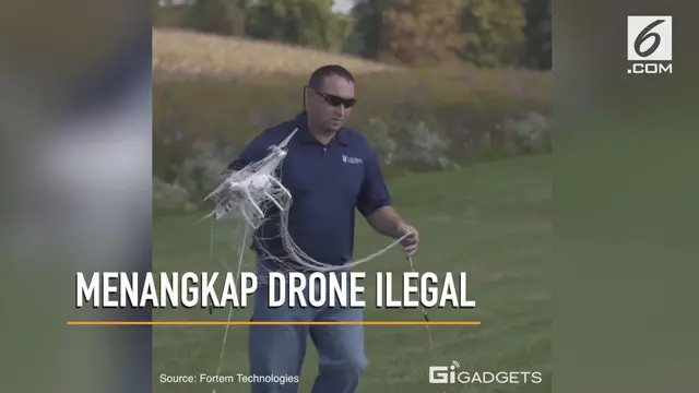 Sebuah teknologi diperkenalkan untuk menangkap drone ilegal yang melanggar izin terbang.