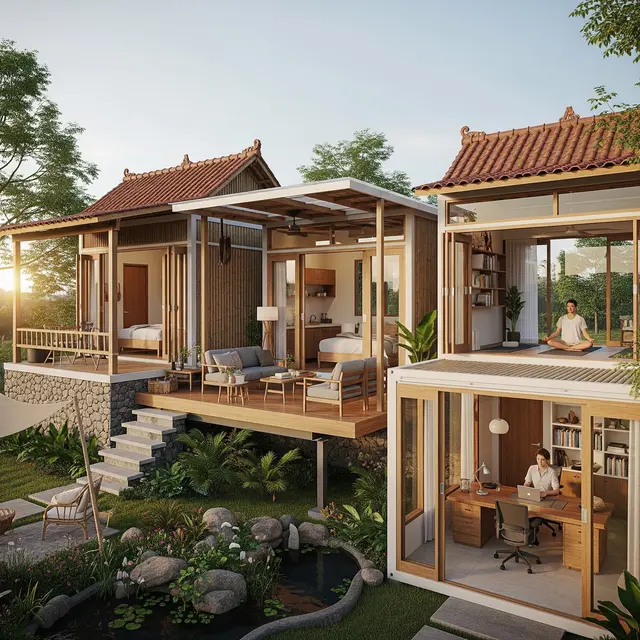 Rumah di Desa untuk Orang yang Ingin Work-Life Balance (Gemini AI)