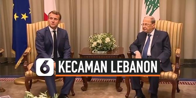 VIDEO: Presiden Prancis Kunjungi Lebanon Setelah Ledakan Beirut