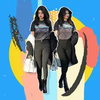 Black on black busana Selena Gomez. (Image: allure.com. DI: Muhammad Iqbal Nurfajri)