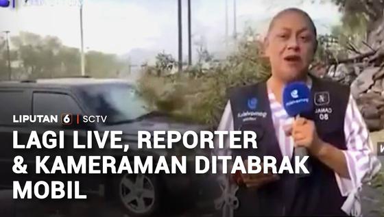 Reporter dan Kamerawan TV Meksiko Ditabrak Mobil saat Sedang Siaran Langsung