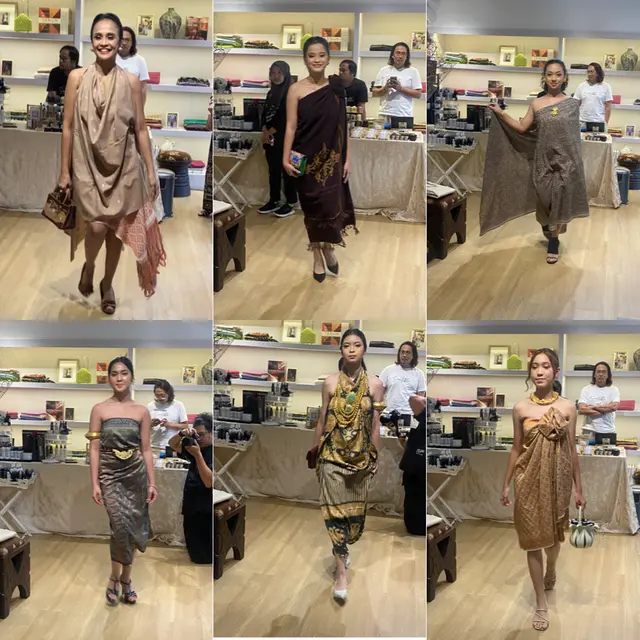 Trunk show sesi pertama Cita Tenun Indonesia Perlihatkan Keindahan Kain Tenun Nusantara. [Anisha/Fimela]