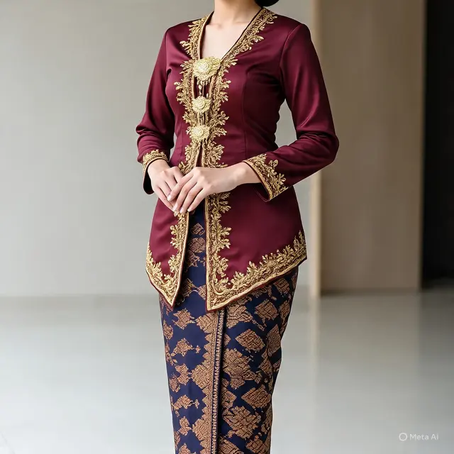 Model Kebaya Brokat Bawahan Songket