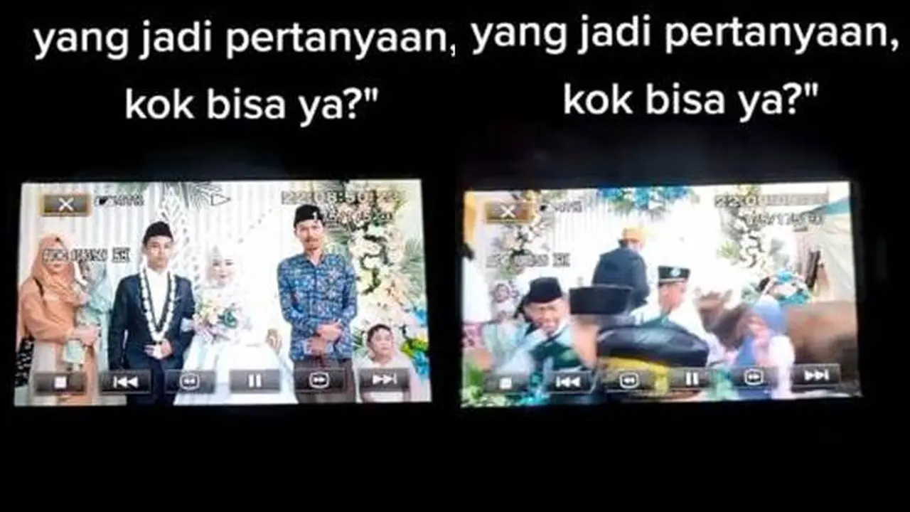 Viral Detik-Detik Sapi Seruduk Pengantin di Pelaminan Ini Bikin Panik