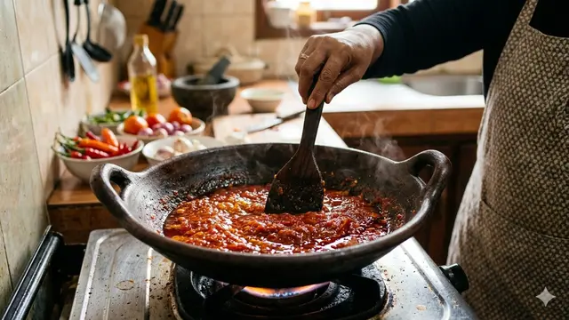 Sambal Tomat Kental dan Tahan Lama (Foto: Gemini AI)