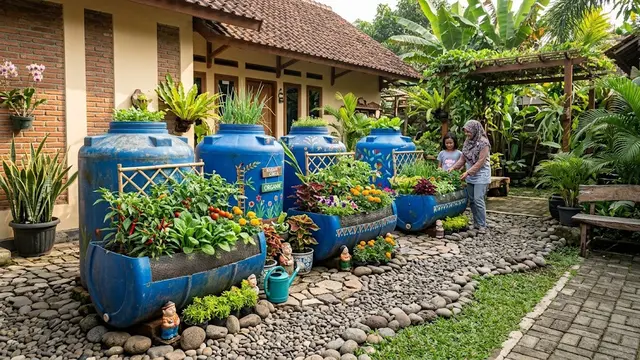 Ide Dekorasi Bedengan Tanaman