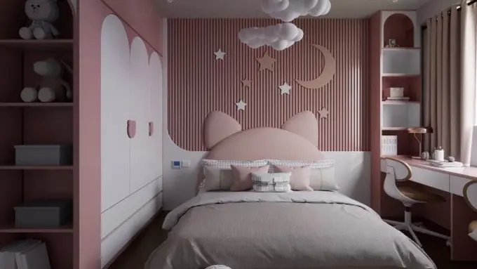 Ilustrasi Desain Kamar Tidur Remaja Perempuan (Credit: Le Quan/Unsplash)