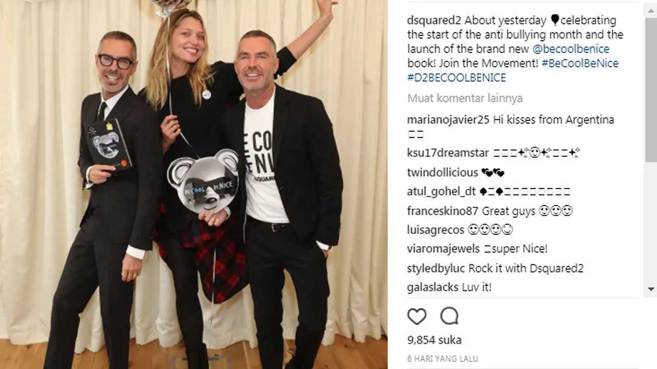Seperti ini bentuk perlawanan dari brand fashion ternama,  DSquared2 untuk maju melawan bullyuing.