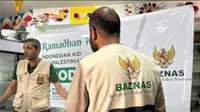 Baznas bekerja sama dengan INH menyalurkan bantuan berupa Hidangan Berkah Ramadan kepada warga Palestina yang tinggal di sejumlah kamp pengungsian di Jalur Gaza. (Foto: INH)