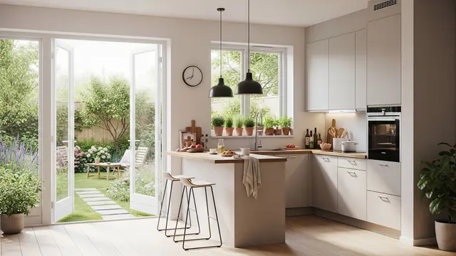 Dapur Terbuka Minimalis untuk Rumah Kecil (AI Generated)