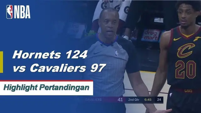 Cuplikan Hasil Pertandingan  NBA : Hornets 124 Vs Cavaliers 97