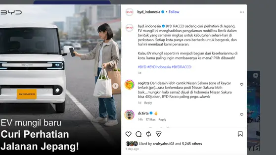 Sinyal BYD Racco Masuk Indonesia Makin Kuat, Ini Tiga Petunjuknya