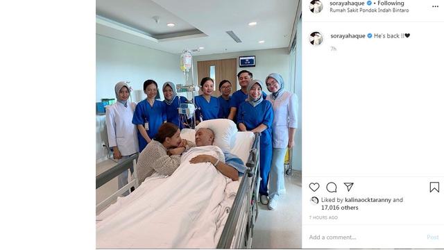 Soraya Haque dan Ekki Soekarno (Foto: Instagram/@sorayahaque)