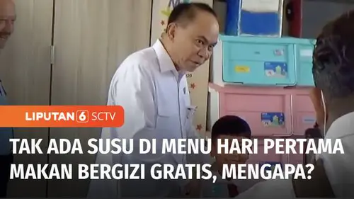 VIDEO: Menu Perdana Makan Bergizi Gratis Tanpa Susu, Budi Arie: Belum Wajib