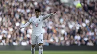 Son Heung-min mencetak gol kemenangan Tottenham Hotspur atas Luton Town pada lanjutan Liga Inggris 2023/2024, Sabtu (30/3/2024) malam WIB. (Steven Paston/PA via AP)