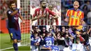 Berikut ini foto 7 selebrasi terbaik yang menghiasi laga La Liga Spanyol 2017/2018 Pekan ke-6. Diantaranya selebrasi Luis Suarez, Carrasco dan Simone Zaza. (Foto-foto Kolase AFP)