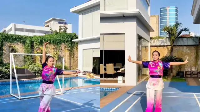 Potret Taman Rumah Kris Dayanti Jadi Spot Favorit saat Wushu/Instagram @krisdayantilemos
