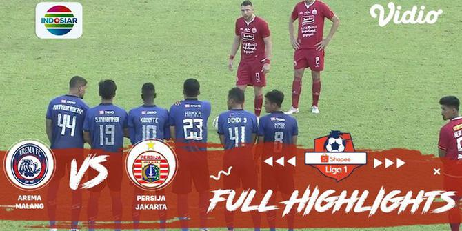 VIDEO: Highlighs Shopee Liga 1 2019, Arema FC Vs Persija Jakarta 1-1