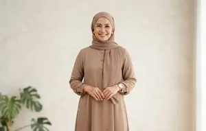 8 Model Gamis Ibu-Ibu untuk Malam Tirakatan 17 Agustus, Tampil Anggun tanpa Terlihat Berlebihan