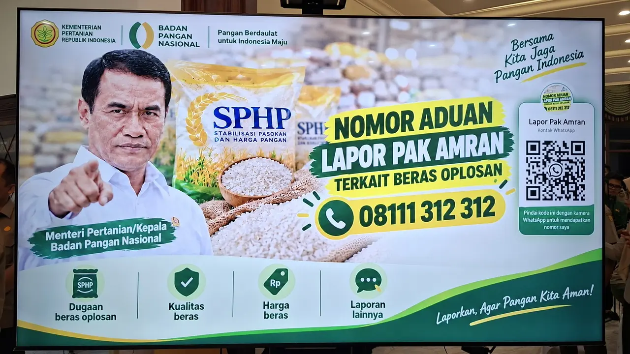 Lapor Pak Amran, Kanal Aduan Pelanggaran Beras Oplosan