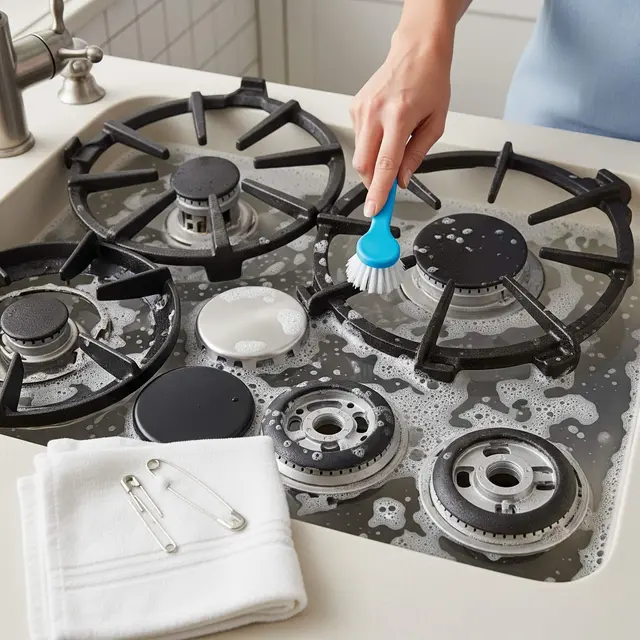 Cara Membersihkan Kerak di Kompor Gas