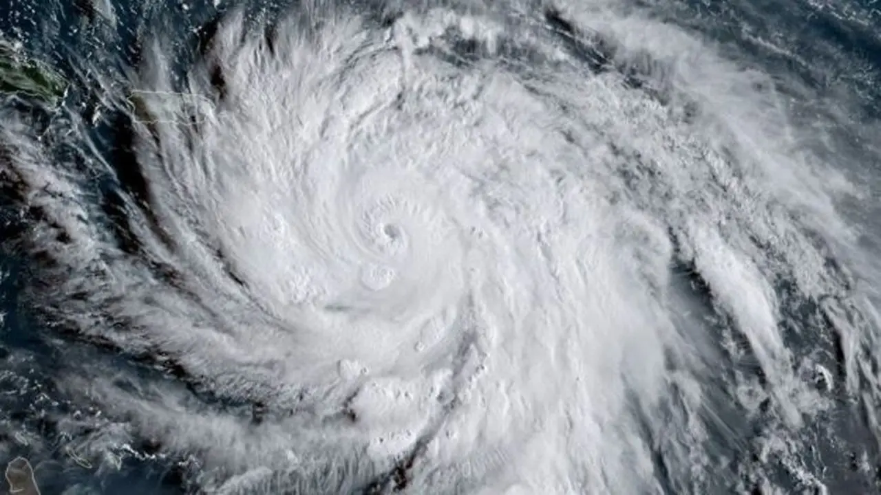 Badai Maria pada Selasa 19 September 2017 waktu setempat. (BBC/NASA)