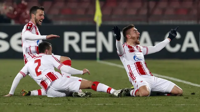 Lawan 10 Orang, AC Milan Bermain Imbang Atas Red Star