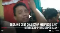 Dua oknum debt collector yang terlibat keributan dengan anggota polisi saat melakukan penarikan mobil di parkiran mall kota Palembang ditangkap. (Foto:Liputan6)