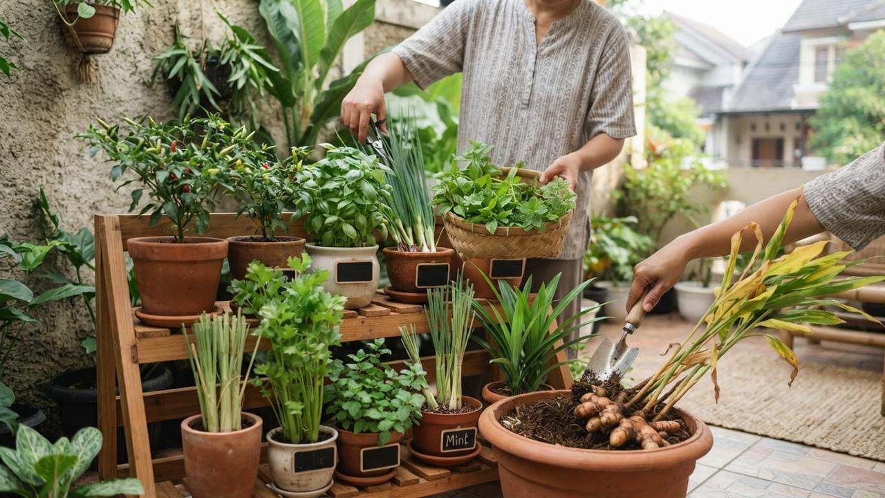 Cara Membuat Kebun Bumbu Dapur Kecil di Teras Rumah, 10 Langkah Penuhi Stok Setiap Hari