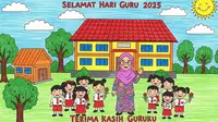 8 Contoh Gambar Hari Guru 2025 dari Anak SD yang Lucu, Kreatif dan Penuh Makna untuk Rayakan 25 November