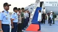 Presiden Jokowi kembali bertolak ke Palu, Sulawesi Tengah. (Foto: Biro Pers Kepresidenan)