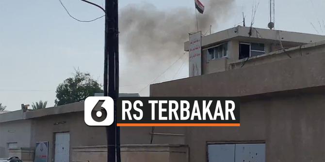 VIDEO: RS Khusus Covid-19 di Baghdad Terbakar, 82 Tewas Mengenaskan