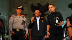 Jero Wacik mengatakan lembaganya tak mengurusi permintaan Artha Meris Simbolon, bos PT Kaltim Parna Industri, yang menginginkan harga gas di Bontang diubah, Jakarta, Senin (9/6/2014) (Liputan6.com/Miftahul Hayat)