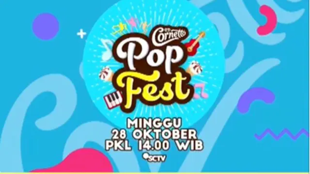 Berita video Cornetto Pop Fest yang akan ditayangkan SCTV pada pukul 14.00 WIB, Minggu (28/10/2018).