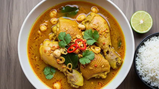 Opor Ayam Kuning Tanpa Santan