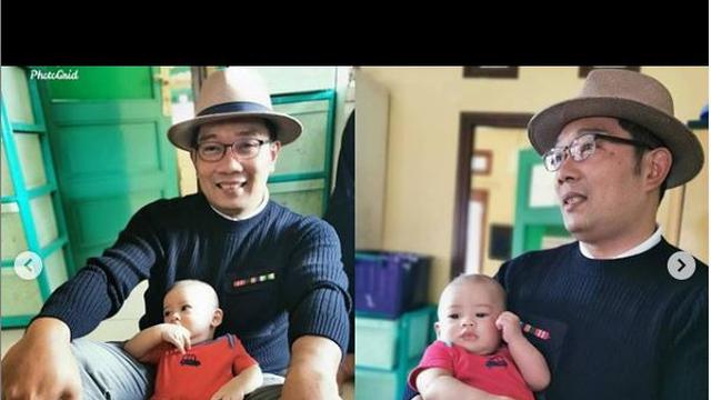 Deretan Potret Menggemaskan Putra Angkat Ridwan Kamil