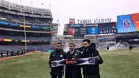 Dua pemain Manchester City, Gabriel Jesus dan Ilkay Gundogan berada di New York (Foto: Istimewa)