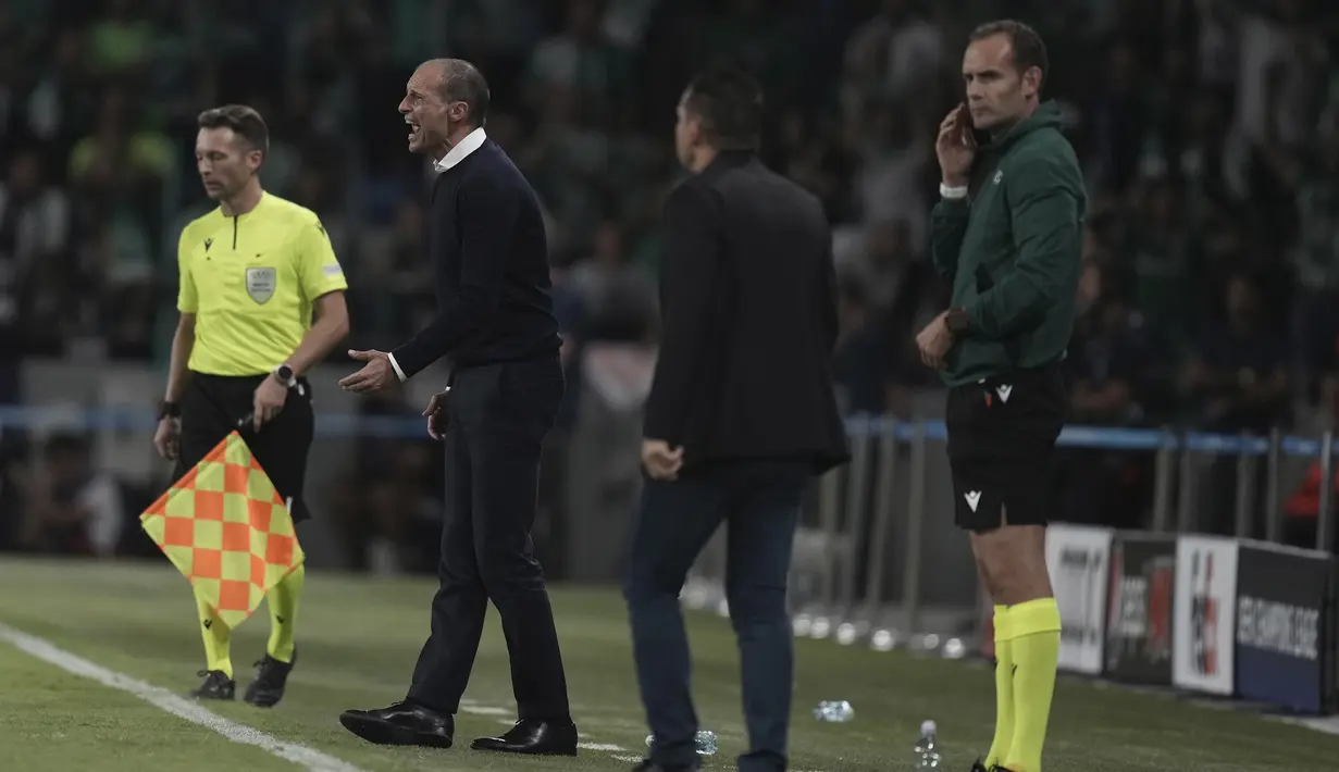 Dengan kekalahan ini, pasukan Massimiliano Allegri, yang masih selamat dari pemecatan, sementara menempati peringkat ketiga di atas Maccabi Haifa yang sama-sama mengemas 3 poin namun unggul selisih gol. (AP/Ariel Schalit)