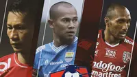 Liga 1 - Ismed Sofyan, Supardi Nasir, Leonard Tupamahu (Bola.com/Adreanus Titus)