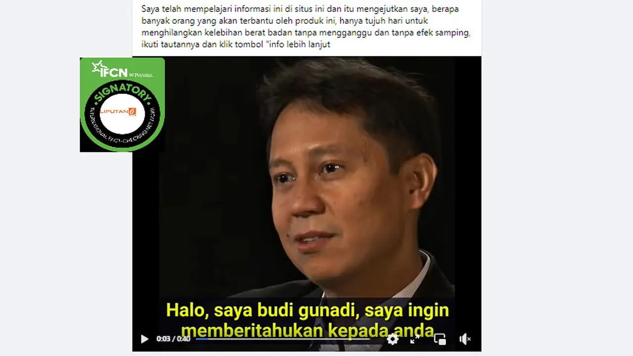 Tangkapan Layar Menkes Budi Gunadi Sadikin Umumkan Penemuan Produk Penurun Berat Badan