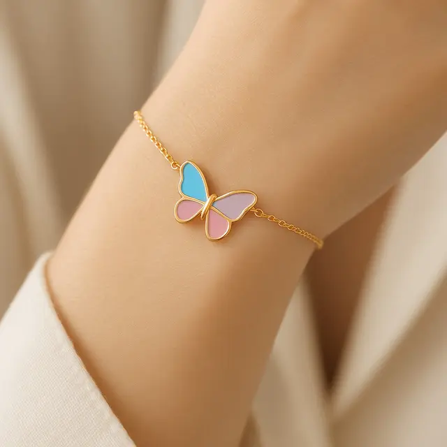 Model Gelang Kupu-Kupu Emas