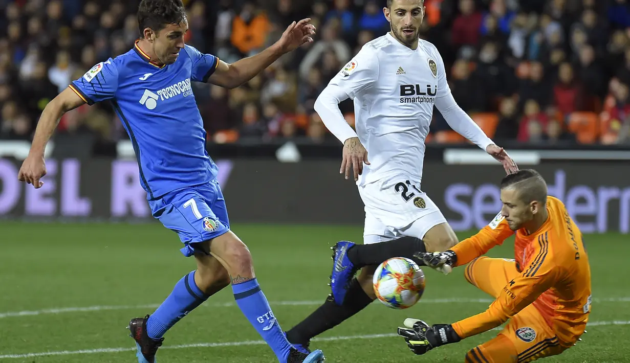 7. Jaime Mata (Getafe) - 11 gol dan 6 assist (AFP/Jose Jordan)