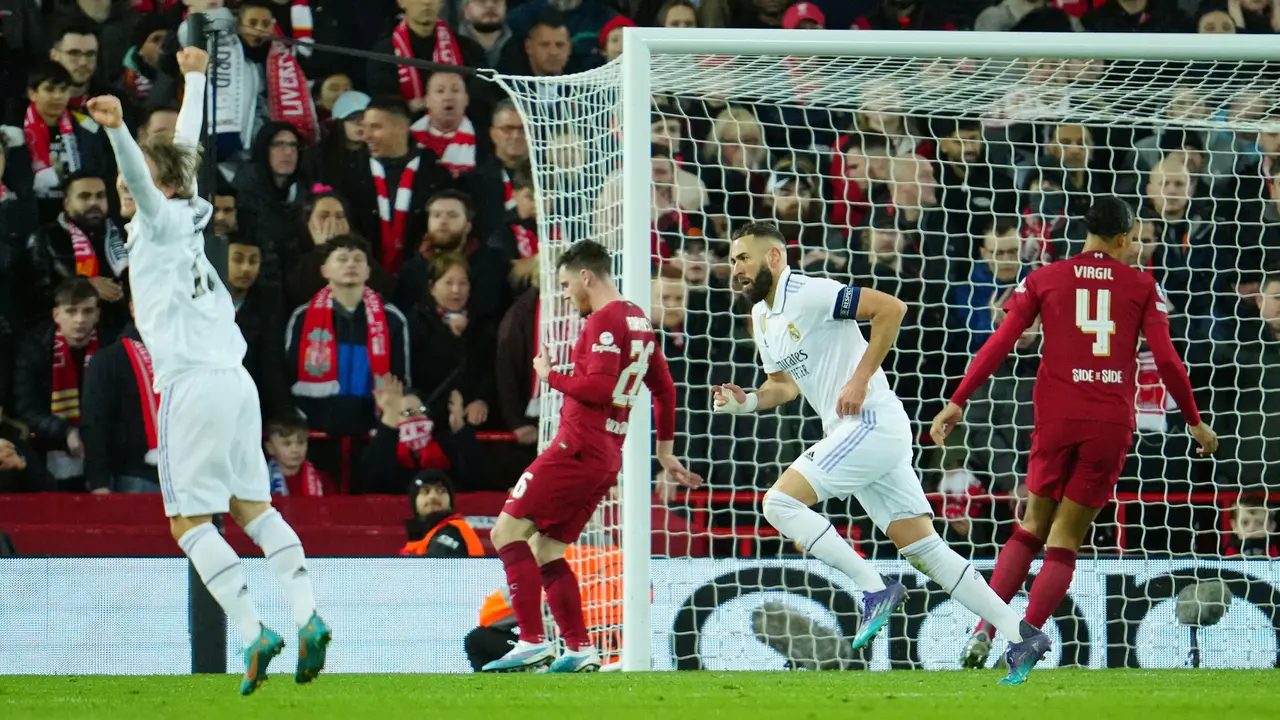 Hasil Liga Champions: Drama 7 Gol, Real Madrid Lumat Liverpool di Anfield