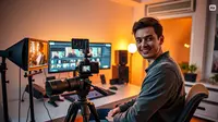 cara bikin channel youtube ©Ilustrasi dibuat AI