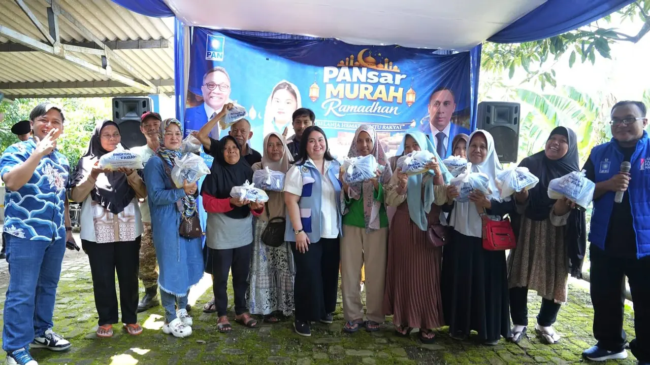 Anggota Komisi I DPR RI dari Fraksi Partai Amanat Nasional (PAN), Farah Puteri Nahlia (akrab disapa Neng Farah), menggelar program "PANSAR Murah Ramadan 2026" di Subang, Selasa (10/3) (Istimewa)